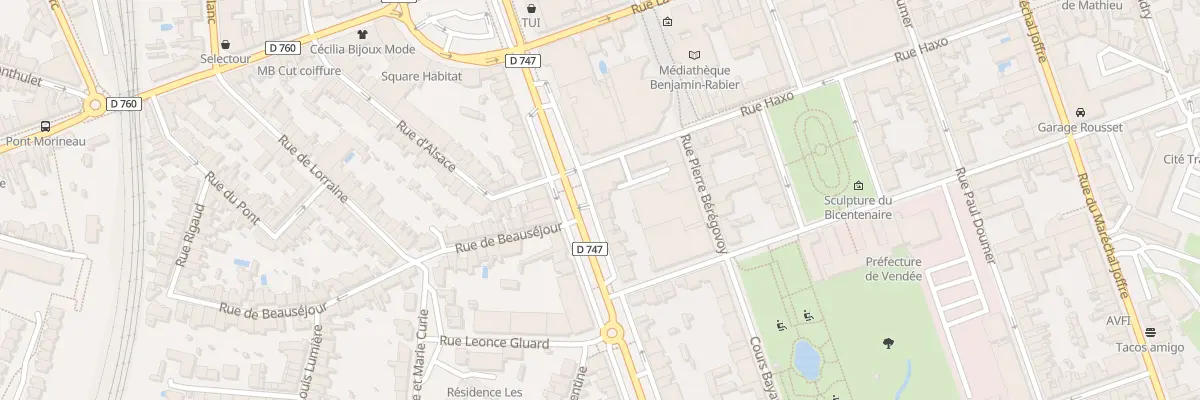 Plan du 137 Bd Aristide Briand à La Roche-sur-Yon