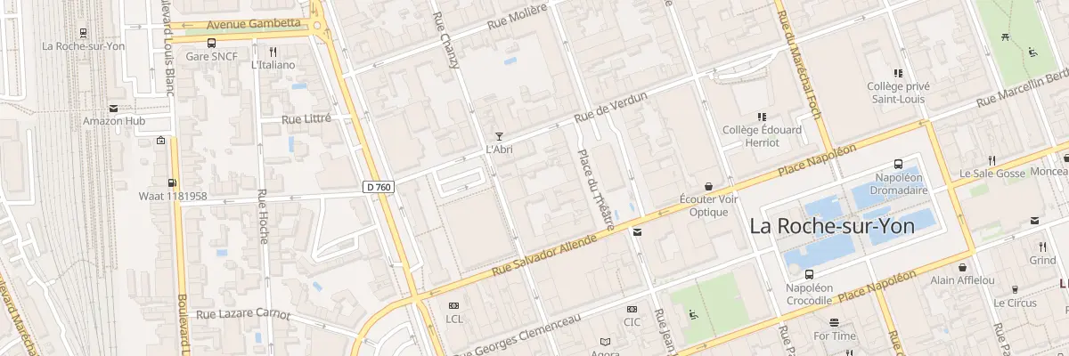 Plan du 26 Rue chanzy à La Roche-sur-Yon