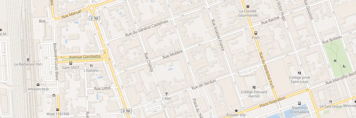 Plan du 39 Rue molière à La Roche-sur-Yon
