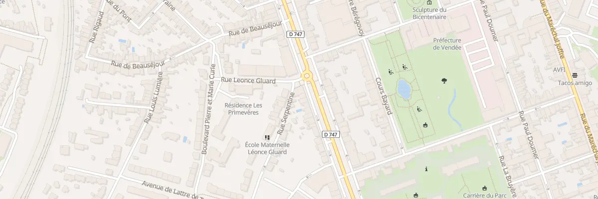 Plan du 164 Bd Aristide Briand à La Roche-sur-Yon