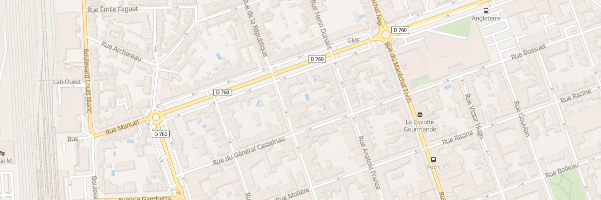 Plan du 38 Rue pasteur à La Roche-sur-Yon
