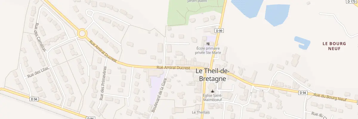 Plan du 18T Rue Amiral Ducrest au Theil-de-Bretagne