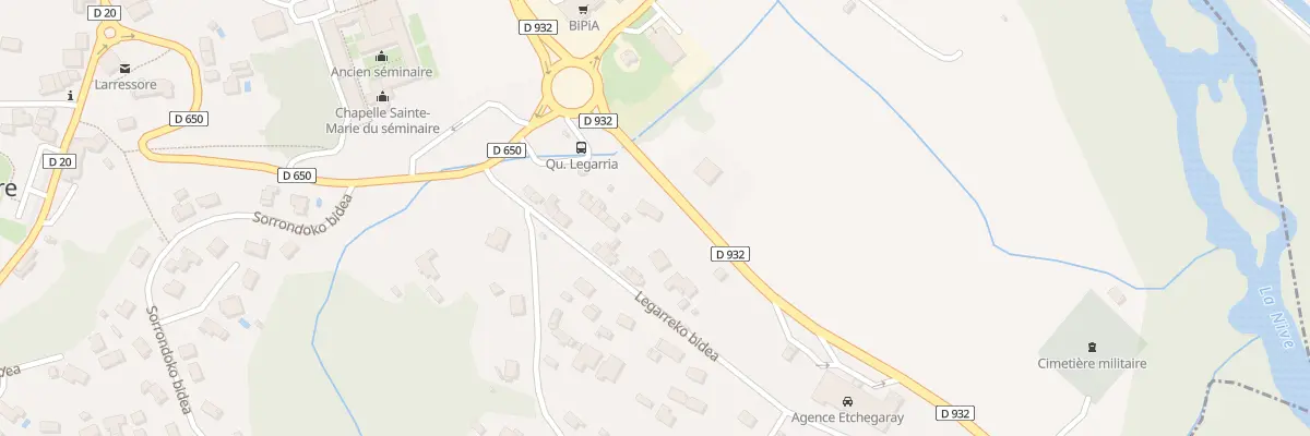 Plan du 2638 Baionako Errebidea Rd932 à Larressore