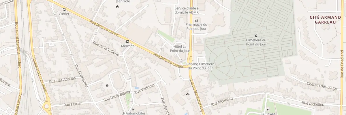 Plan du 8 Rue Jacques Cartier à La Roche-sur-Yon