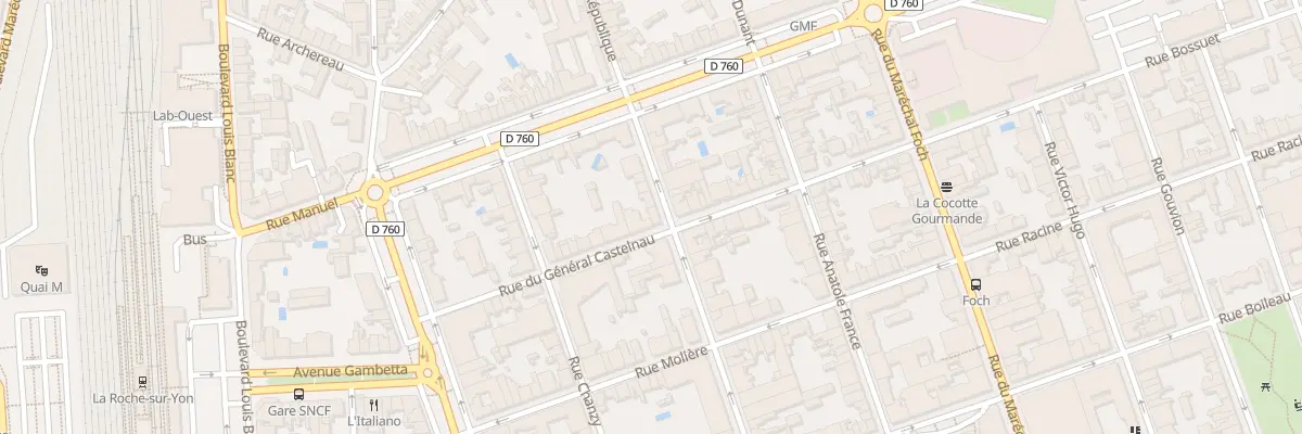 Plan du 31 Rue pasteur à La Roche-sur-Yon