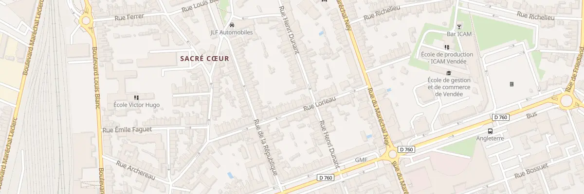 Plan du 18 Rue Lorieau à La Roche-sur-Yon