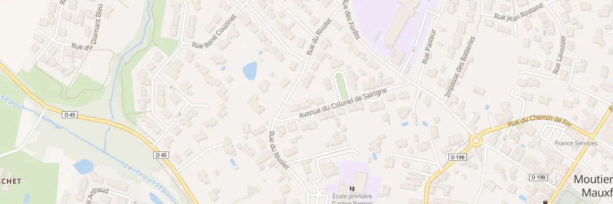 Plan du 20 Av du colonel de Sairigné à Moutiers-les-Mauxfaits