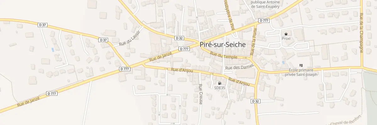 Plan du 7 Rue d’Anjou à Piré-Chancé