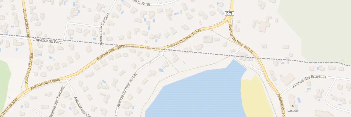 Plan du 2734 Av du Tour du Lac à Soorts-Hossegor