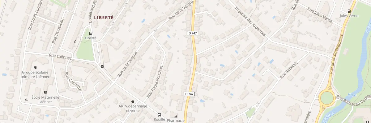 Plan du 62 Rue Marechal Lyautey à La Roche-sur-Yon