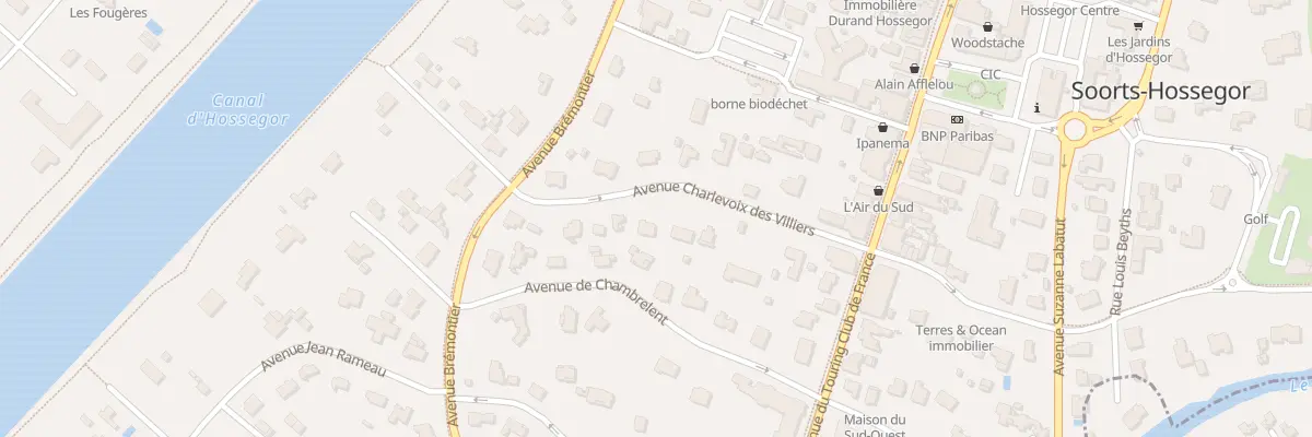 Plan du 189 Av Charlevoix de Villiers à Soorts-Hossegor