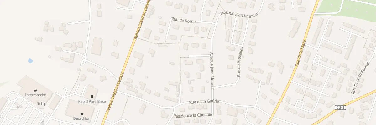 Plan du 7 Avenue Jean Monnet à Coutances