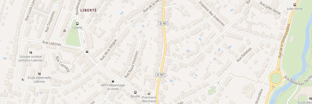 Plan du 64 Rue Marechal Lyautey à La Roche-sur-Yon