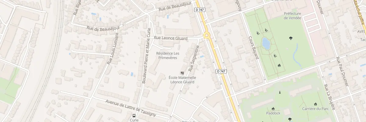 Plan du 12 Rue serpentine à La Roche-sur-Yon