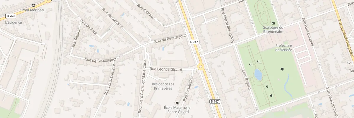 Plan du 154 Bd Aristide Briand à La Roche-sur-Yon