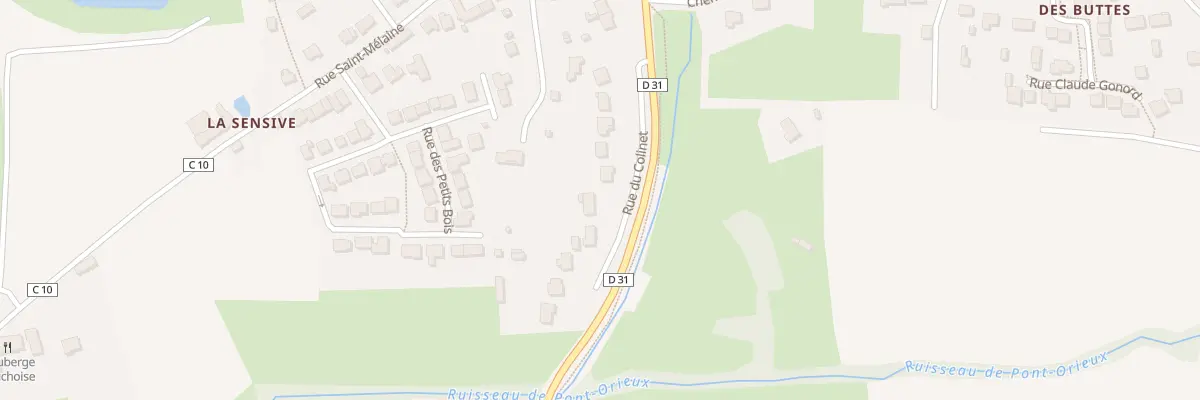 Plan du 12 Rue du Collinet aux Touches