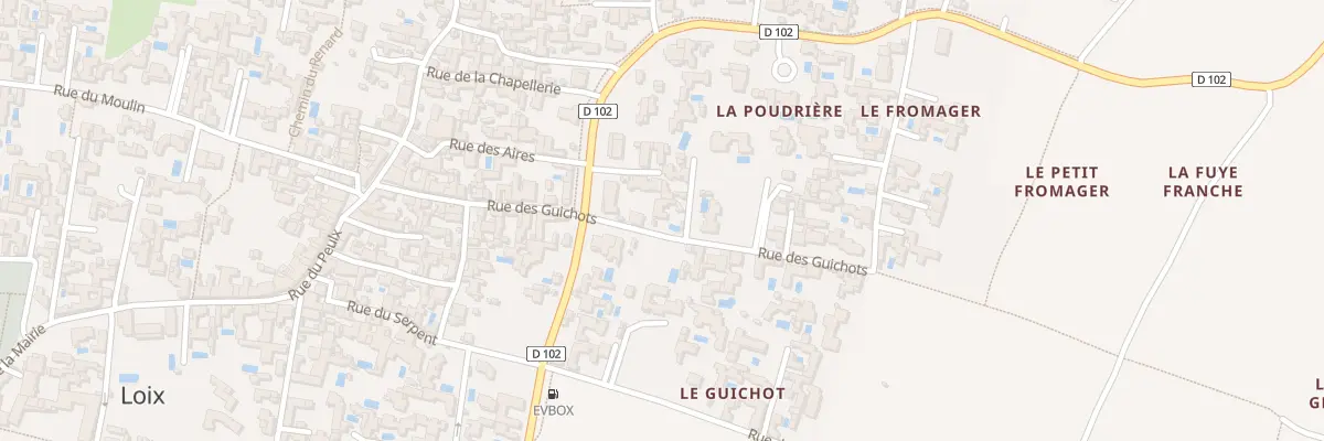 Plan du 25 Rue des Guichôts à Loix