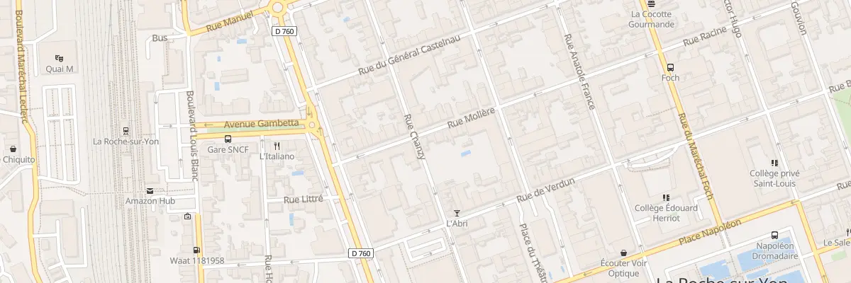 Plan du 55 Rue molière à La Roche-sur-Yon