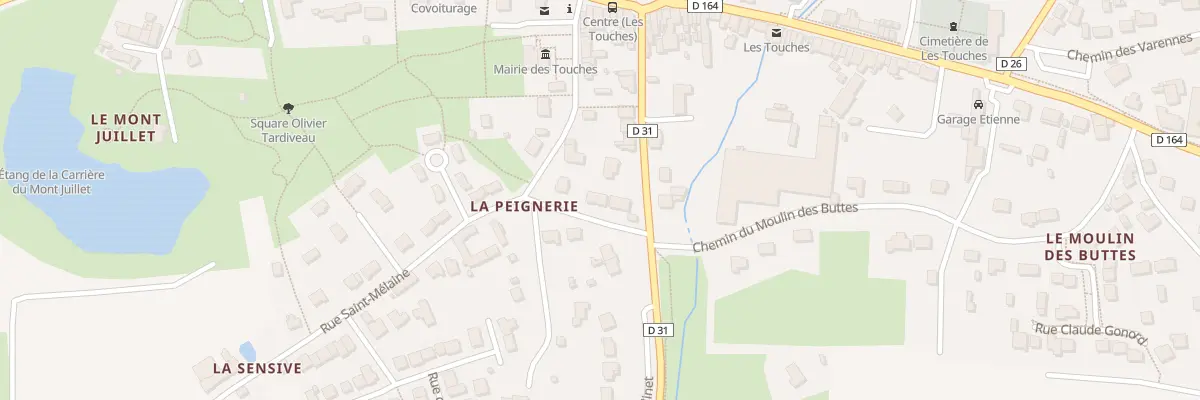Plan du 4 Rue de la tirauderie aux Touches
