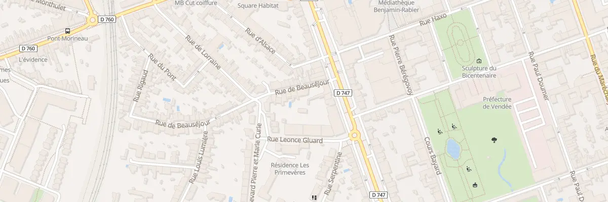 Plan du 1 Rue de beauséjour à La Roche-sur-Yon
