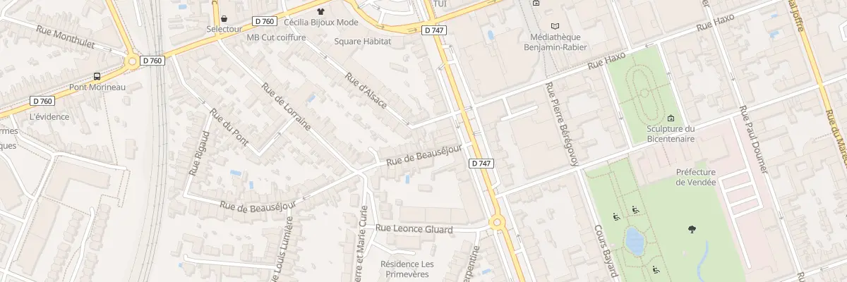 Plan du 1B Rue d’alsace à La Roche-sur-Yon