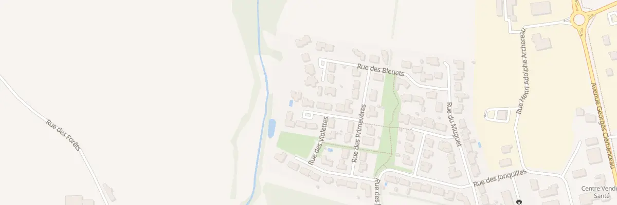 Plan du 25 Rue des Violettes à Moutiers-les-Mauxfaits