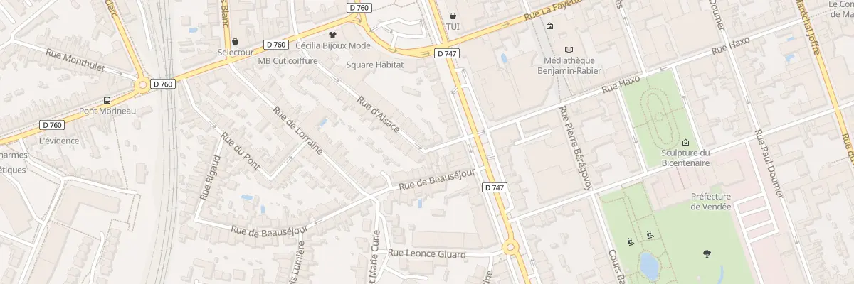 Plan du 2B Rue d’alsace à La Roche-sur-Yon