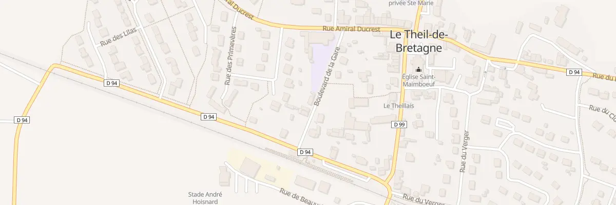 Plan du 4 Boulevard de la Gare au Theil-de-Bretagne