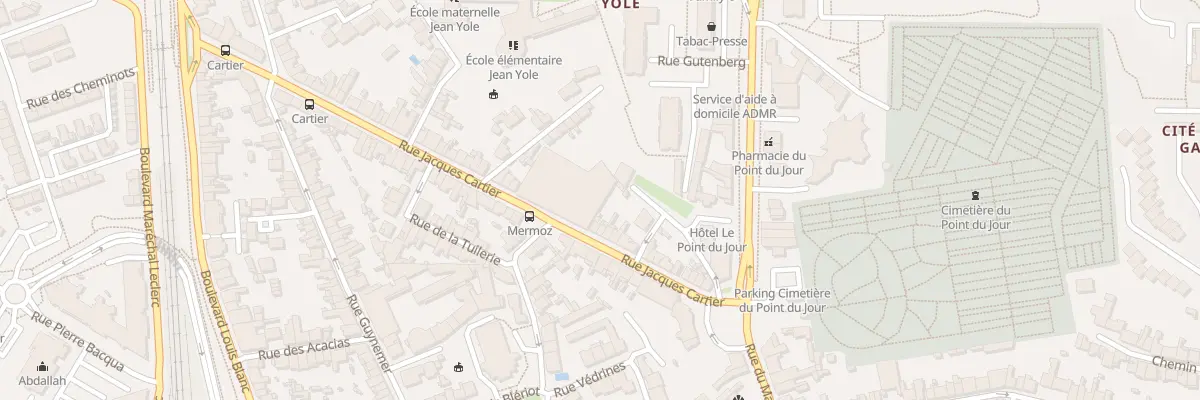 Plan du 40 Rue Jacques Cartier à La Roche-sur-Yon