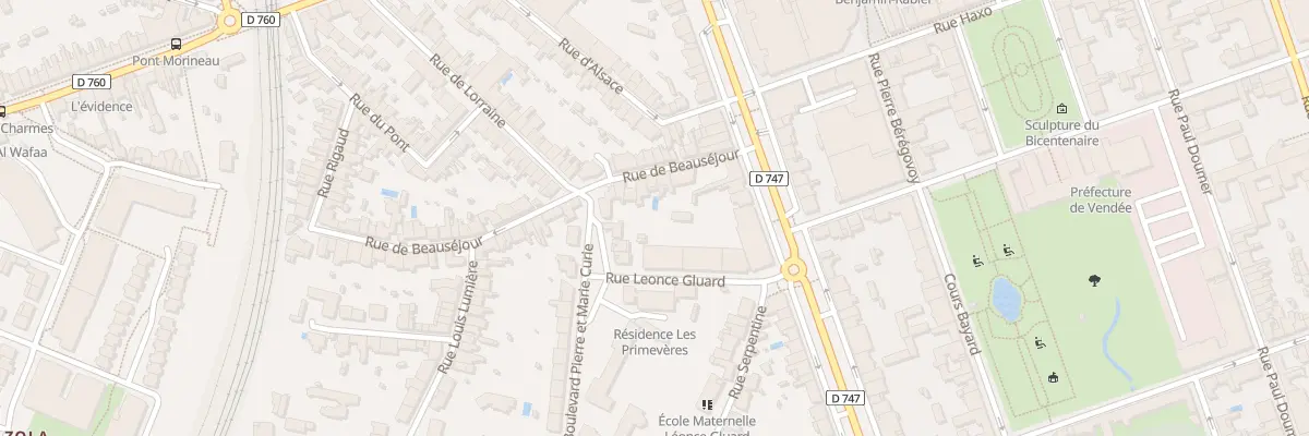 Plan du 5 Rue de Beausejour à Bournezeau