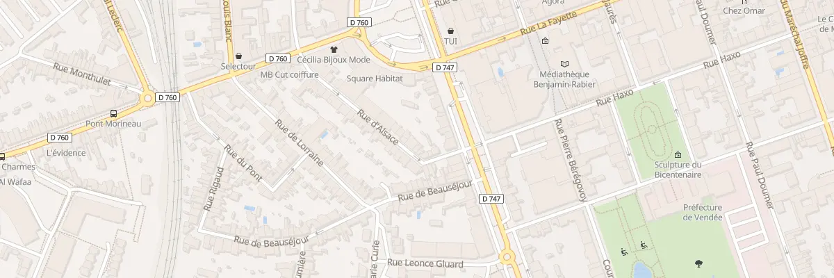 Plan du 6 Rue d’alsace à La Roche-sur-Yon