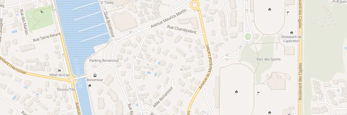 Plan du 11B All Bonamour à Capbreton