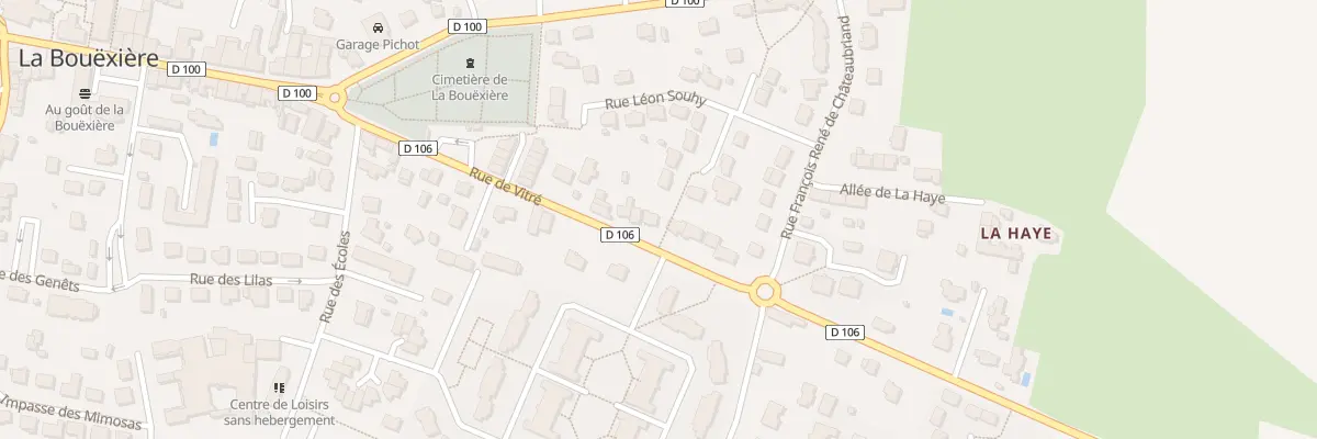 Plan du 13 Rue de Vitré à La Bouëxière