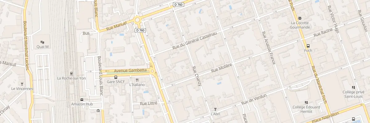 Plan du 63 Rue chanzy à La Roche-sur-Yon