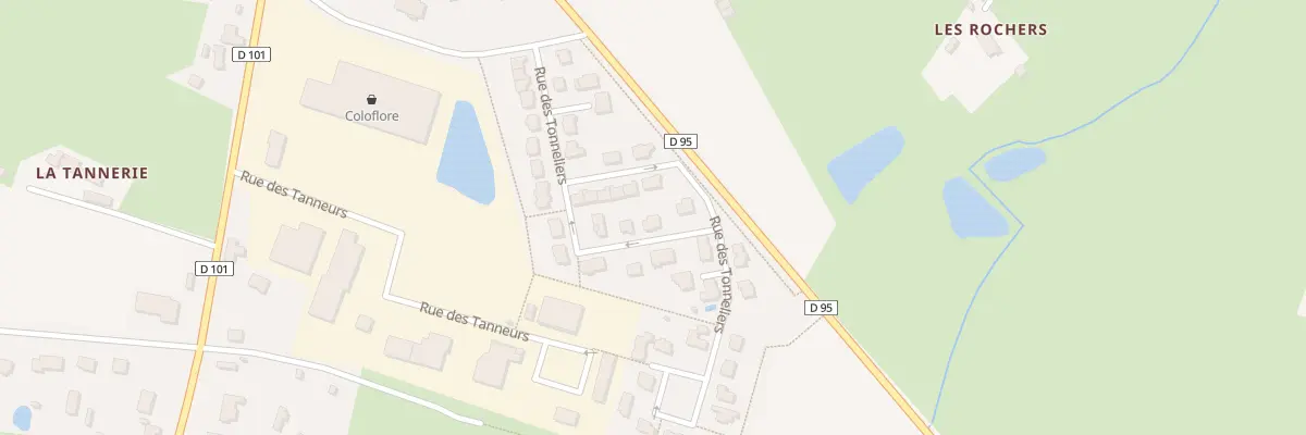 Plan du 33 Rue des Tonneliers à La Bouëxière