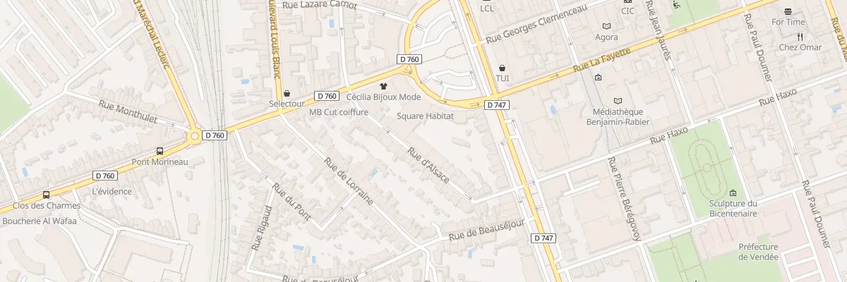 Plan du 22 Rue d’alsace à La Roche-sur-Yon