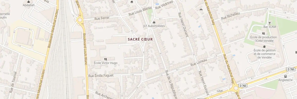 Plan du 40 Rue Guynemer à La Roche-sur-Yon