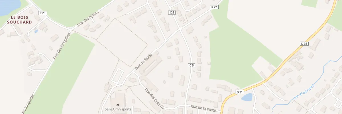 Plan du 13B Rue du maquis aux Touches