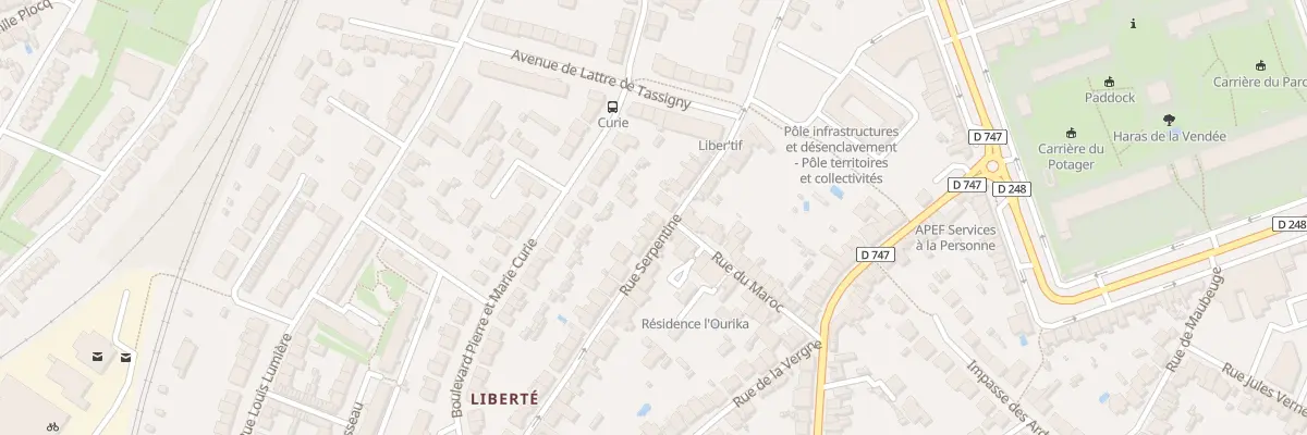 Plan du 38 Rue serpentine à La Roche-sur-Yon