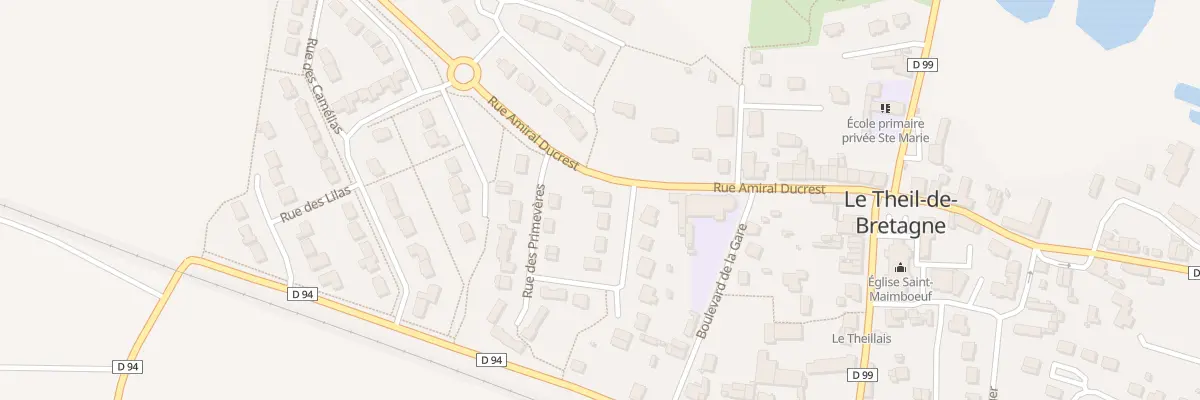 Plan du 2 Rue de la Roseraie au Theil-de-Bretagne
