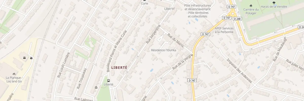 Plan du 57 Rue serpentine à La Roche-sur-Yon
