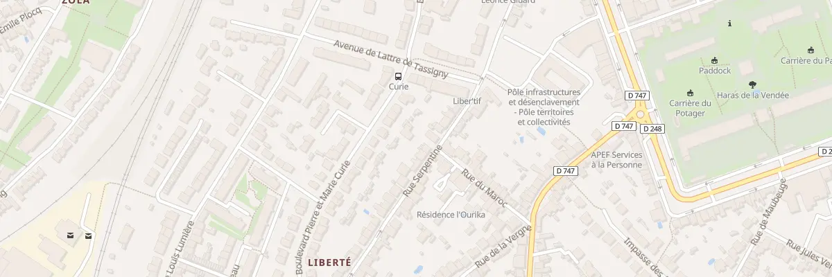 Plan du 36B Rue serpentine à La Roche-sur-Yon