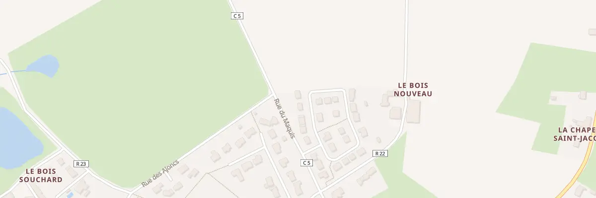 Plan du 25 Rue du verger aux Touches