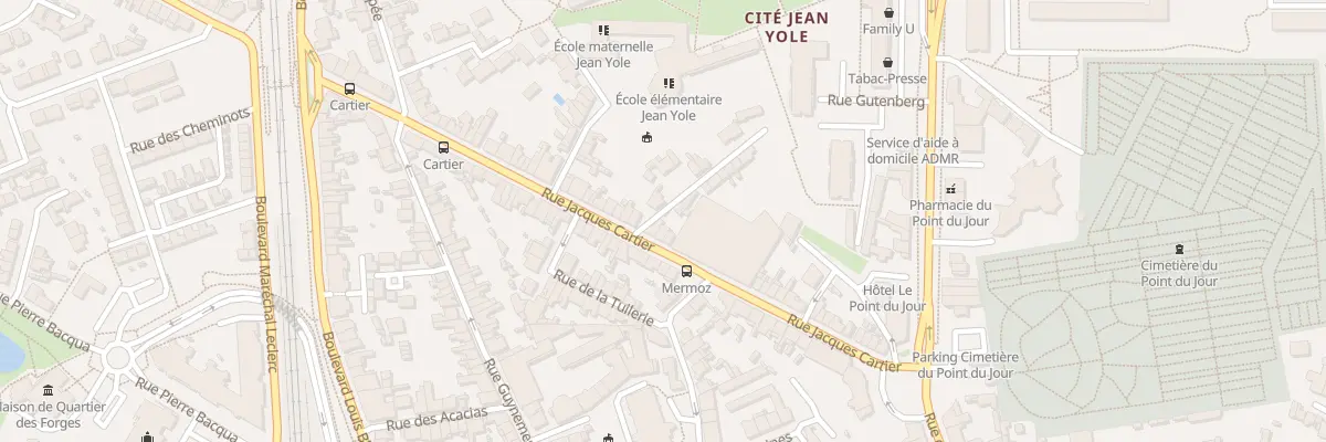 Plan du 2 Imp Surcouf à La Roche-sur-Yon