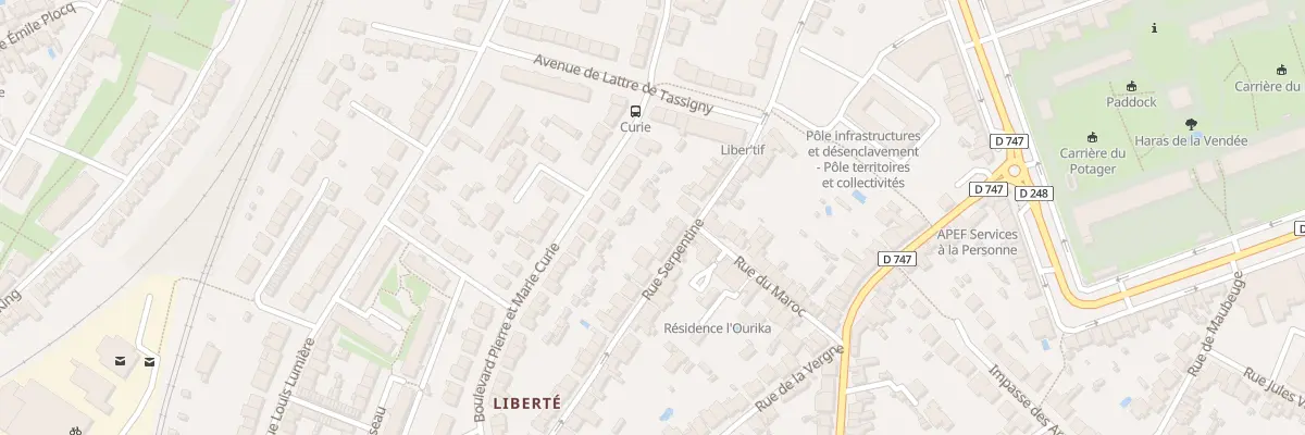 Plan du 40 Rue serpentine à La Roche-sur-Yon