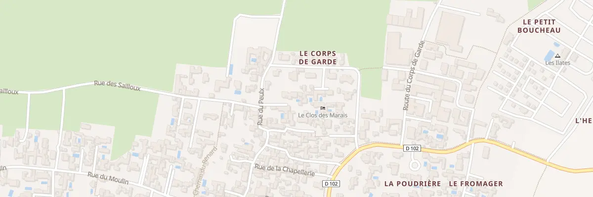 Plan du 48B Rue du Peulx à Loix