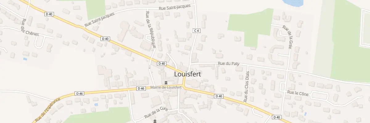Plan du 8 Pl de l’Eglise à Louisfert
