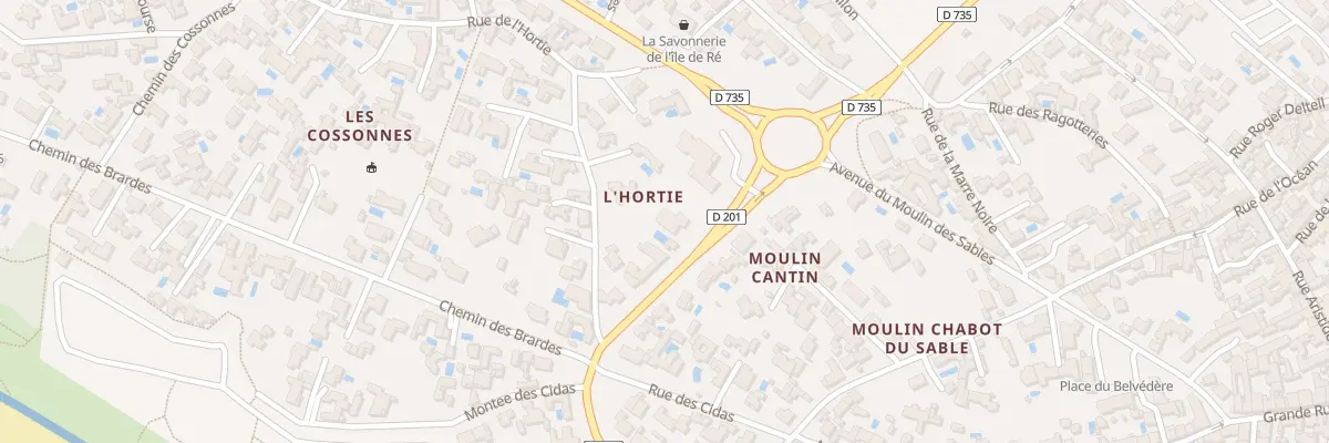 Plan du 9 Av de Nouralene à La Couarde-sur-Mer