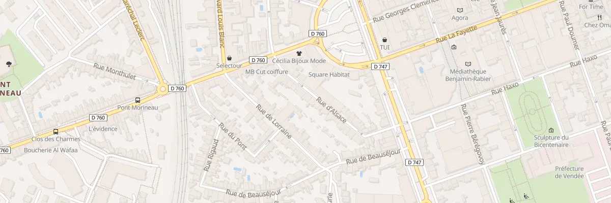 Plan du 25 Rue d’alsace à La Roche-sur-Yon