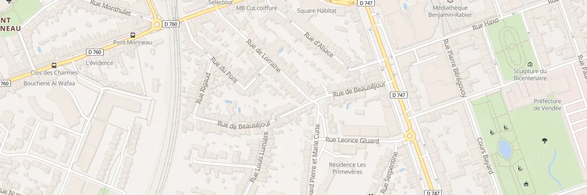 Plan du 5 Rue de lorraine à La Roche-sur-Yon